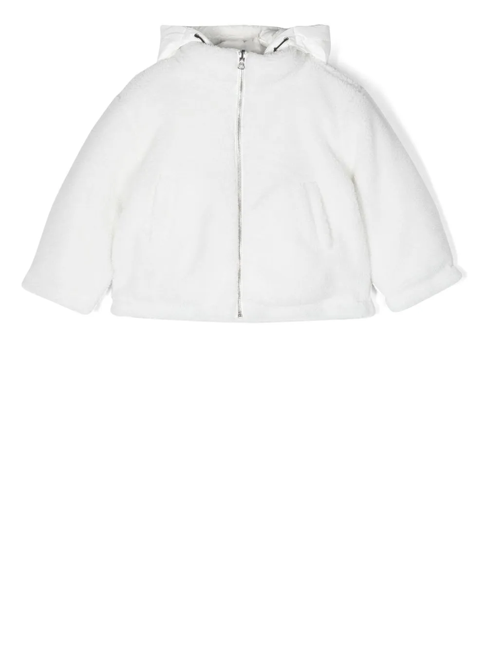 

TWINSET Kids embroidered-logo reversible coat - White