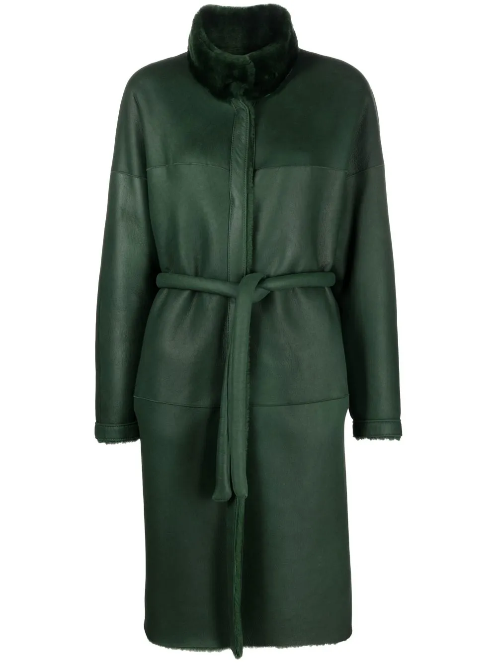 

V:PM ATELIER x Paisi reversible single-breasted coat - Green