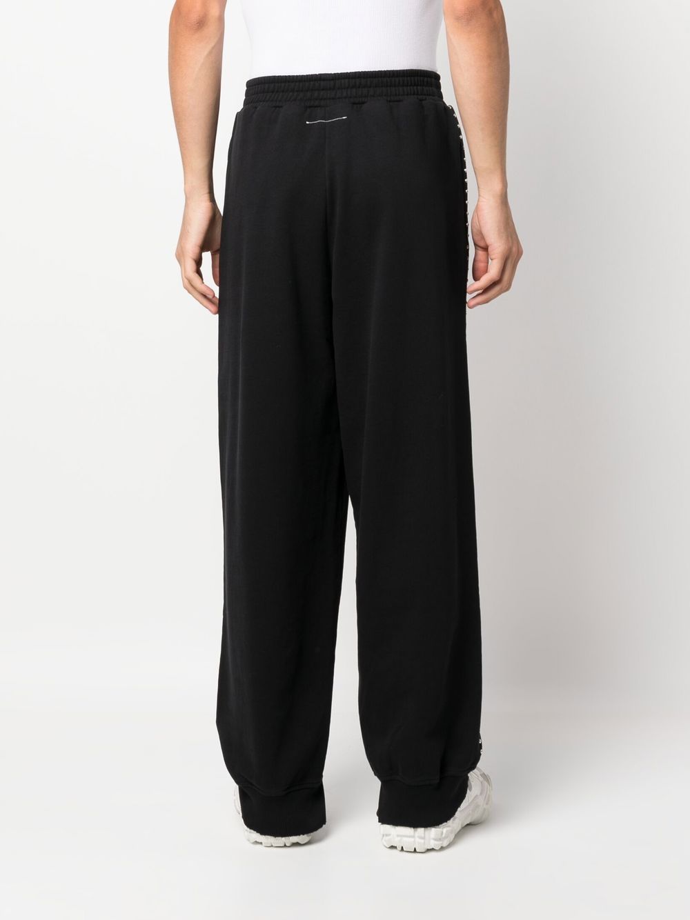 MM6 Maison Margiela stud-embellished Cotton Sweatpants - Farfetch