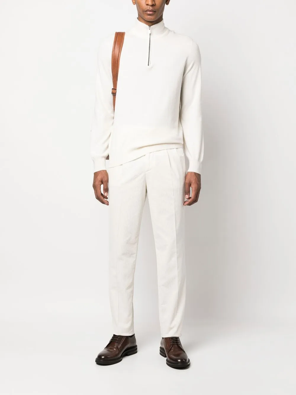 Brunello Cucinelli Broek met toelopende pijpen - Wit