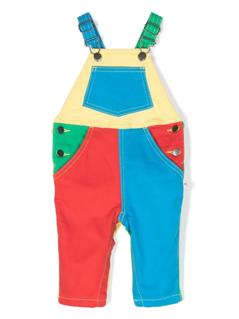 

Stella McCartney Kids panelled cotton dungarees - Blue