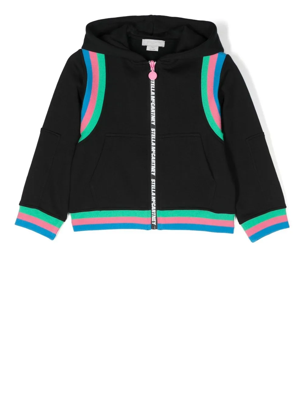 

Stella McCartney Kids logo-print zip-up hoodie - Negro