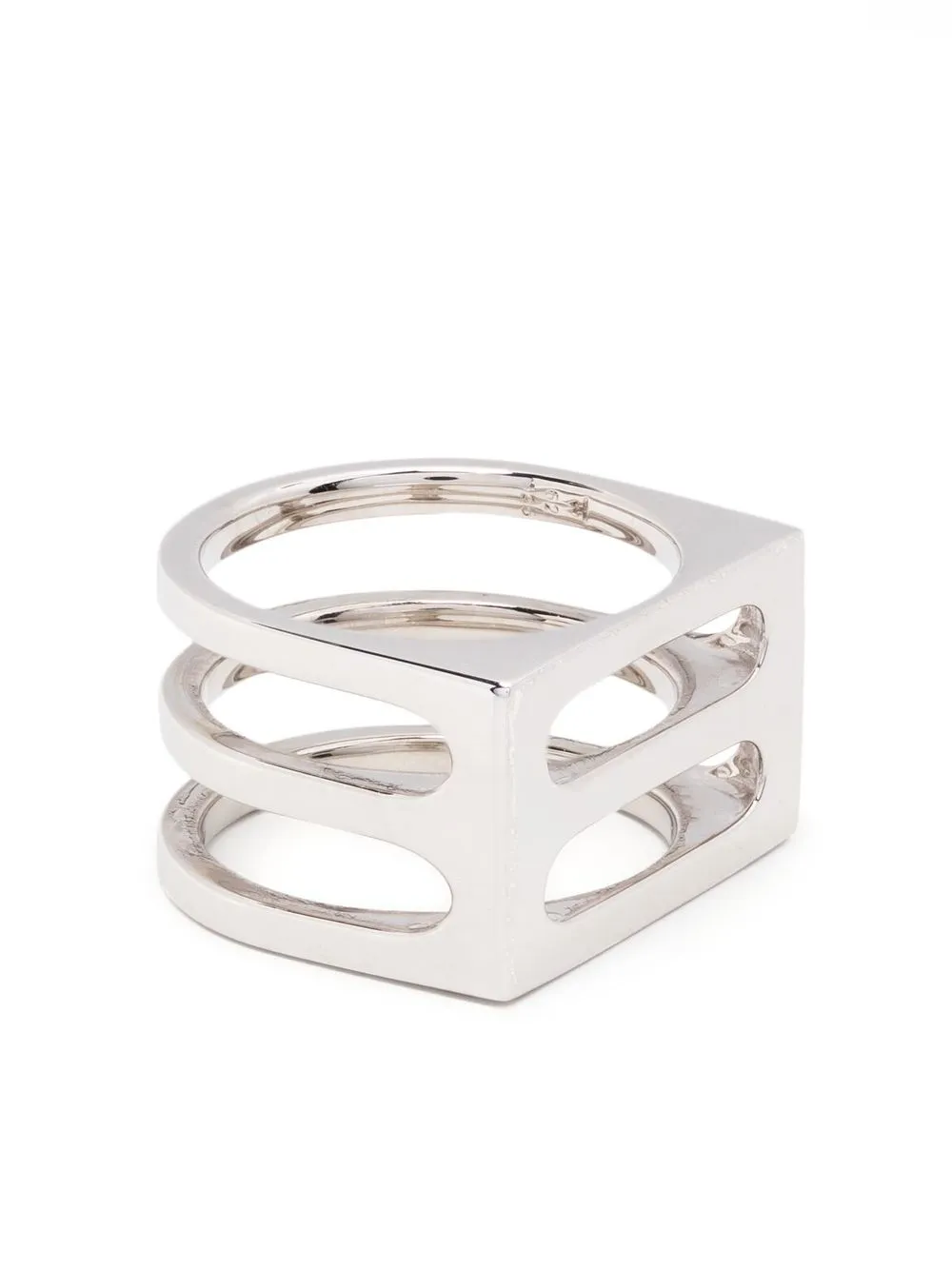 

Tom Wood anillo con diseño apilado - Plateado