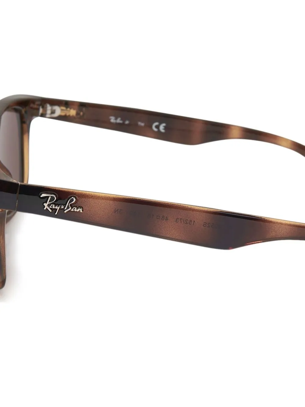  Ray-ban Junior Tortoise-shell Square Sunglasses - Brown 
