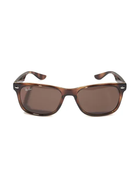 RAY-BAN JUNIOR lentes de sol con armazón cuadrada estilo carey