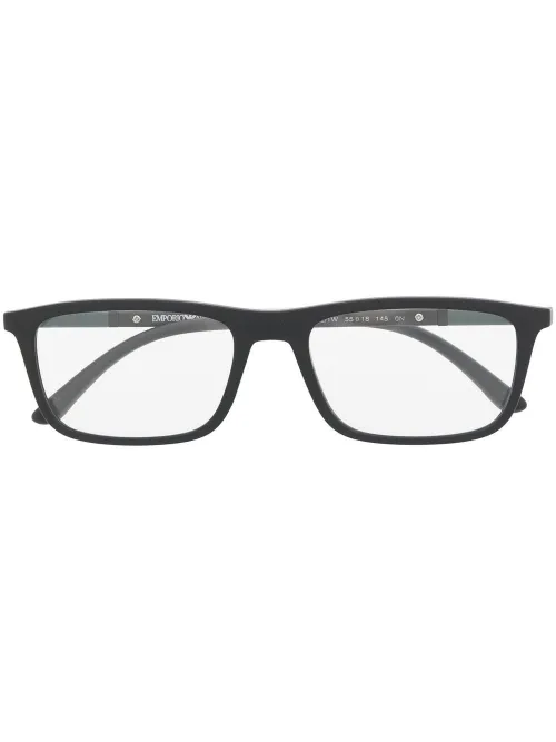 Lunettes de vue à monture rectangulaire - Emporio Armani - Modalova