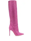 Paris Texas 110mm Holly crystal-embellished boots - Pink