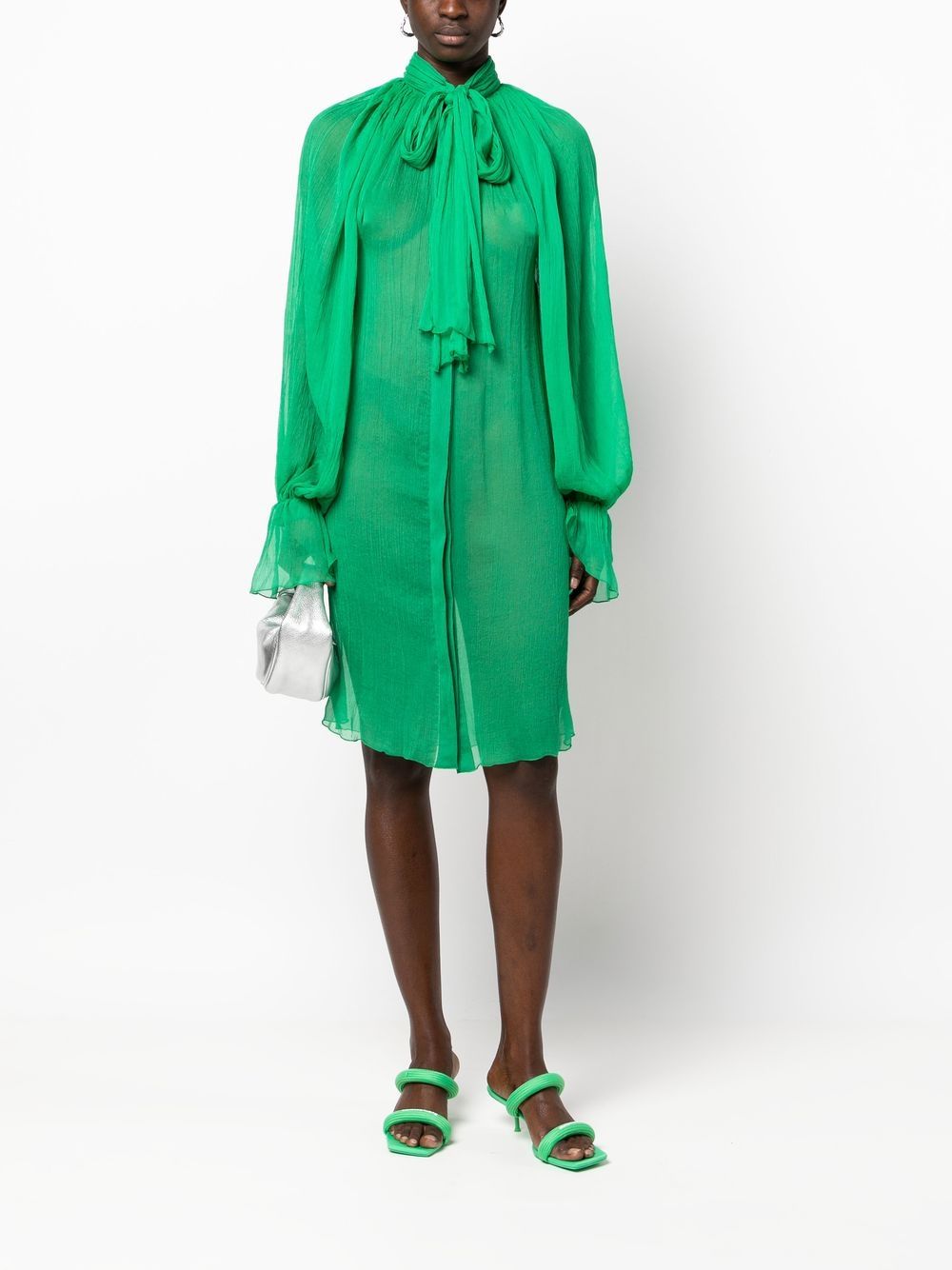 Atu Body Couture Zijden jurk - Groen