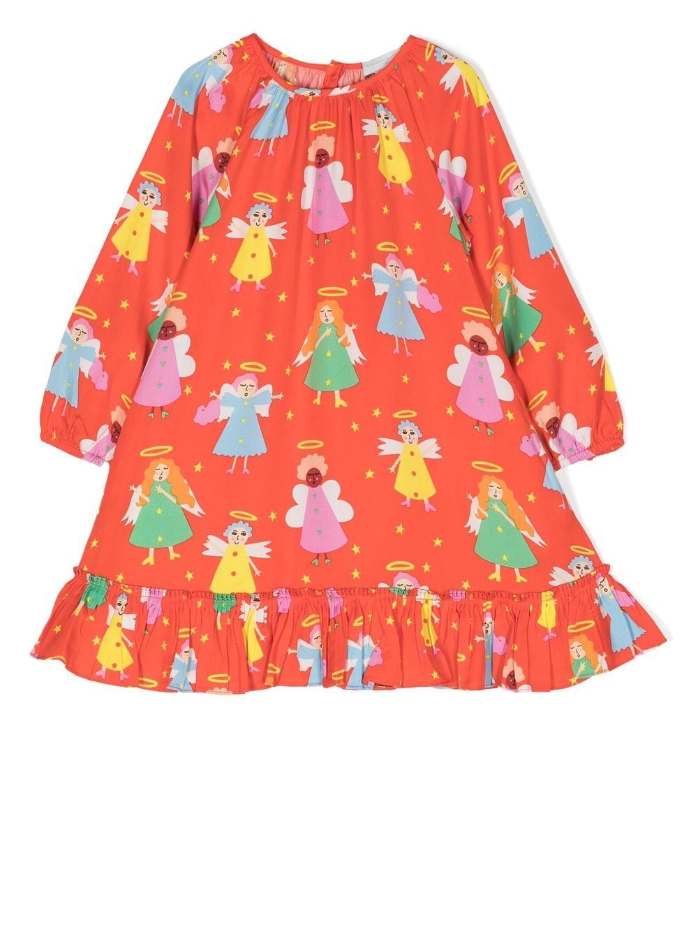 Image 1 of Stella McCartney Kids graphic-print long-sleeve dress