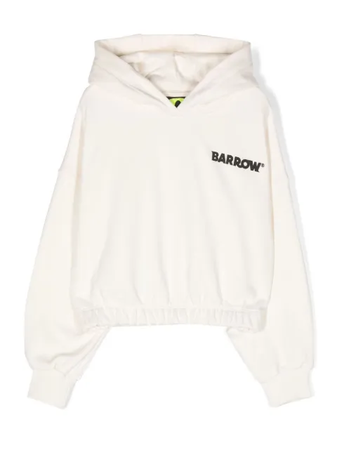 Barrow kids graphic logo-print hoodie