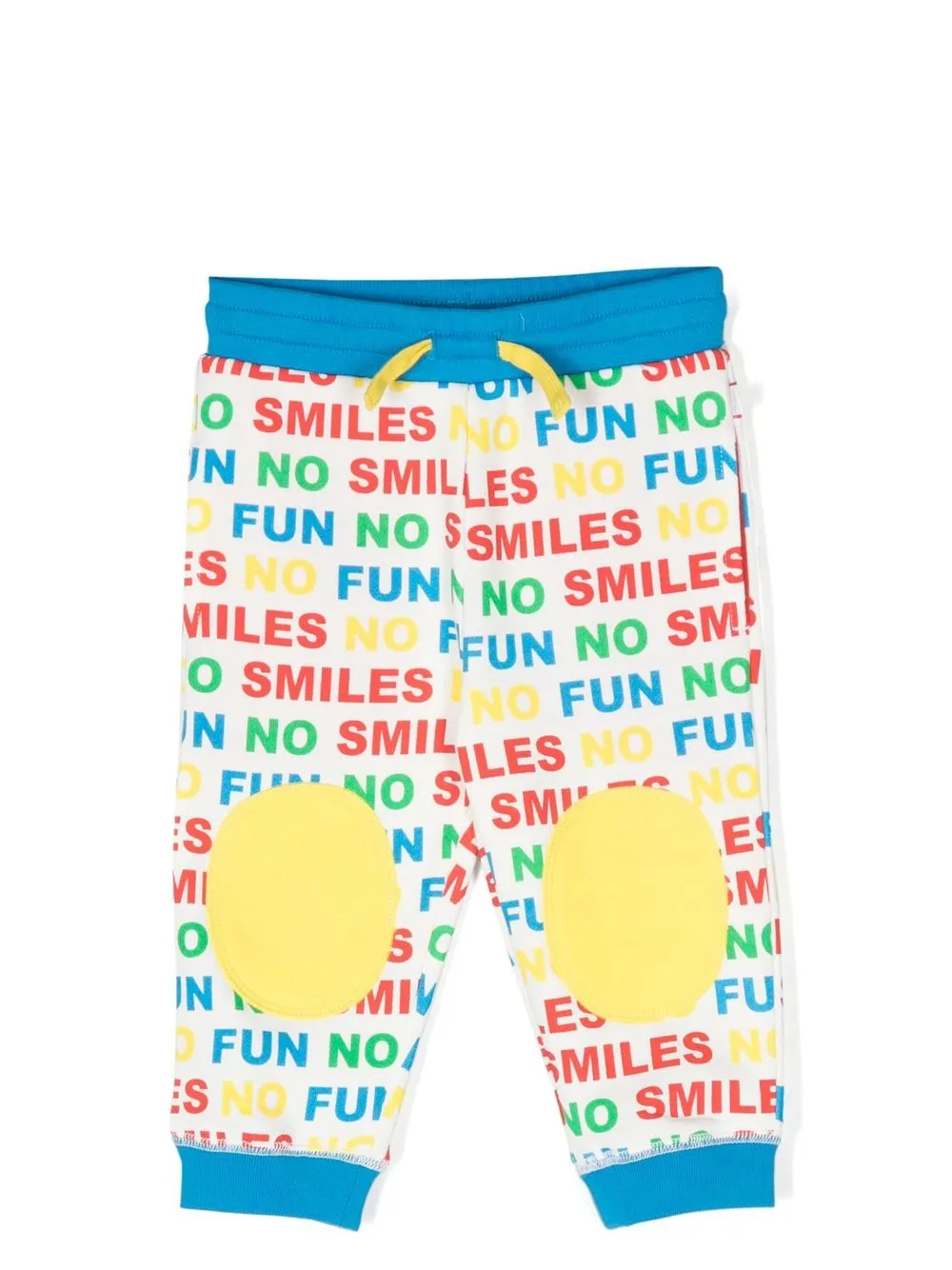 Stella McCartney Kids slogan-print drawstring trousers - White