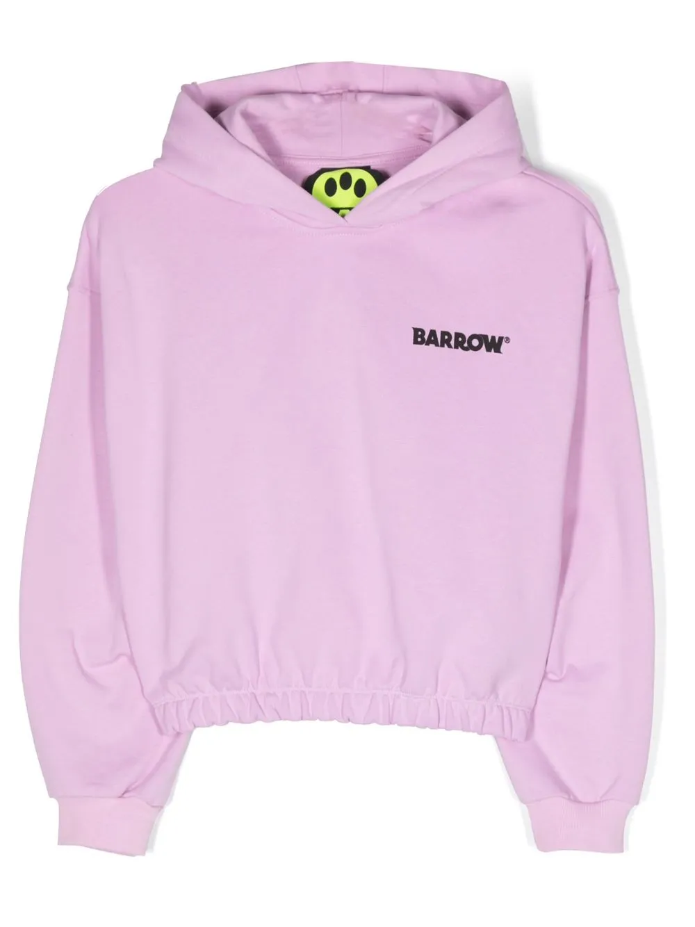 

Barrow kids chest logo-print detail hoodie - Pink