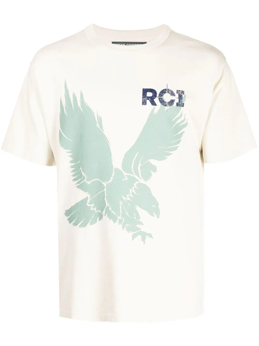 

Reese Cooper eagle-print short sleeves T-shirt - Brown