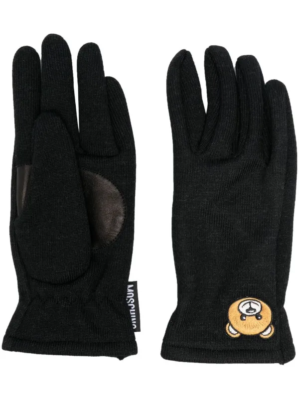 Moschino leather gloves store