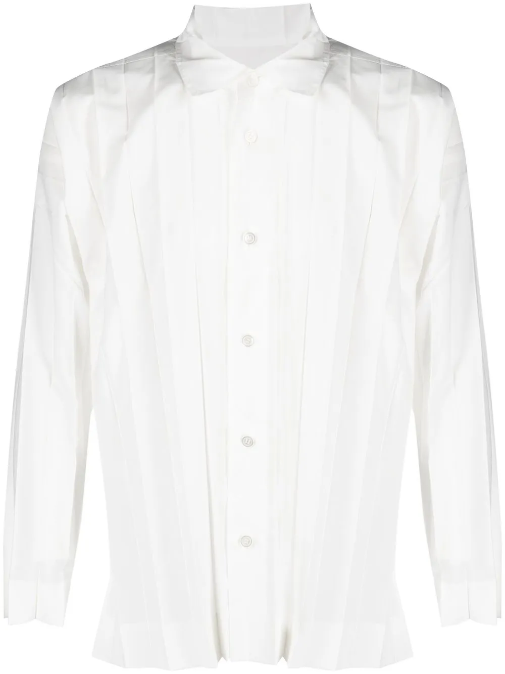 

Issey Miyake camisa Edge - Blanco