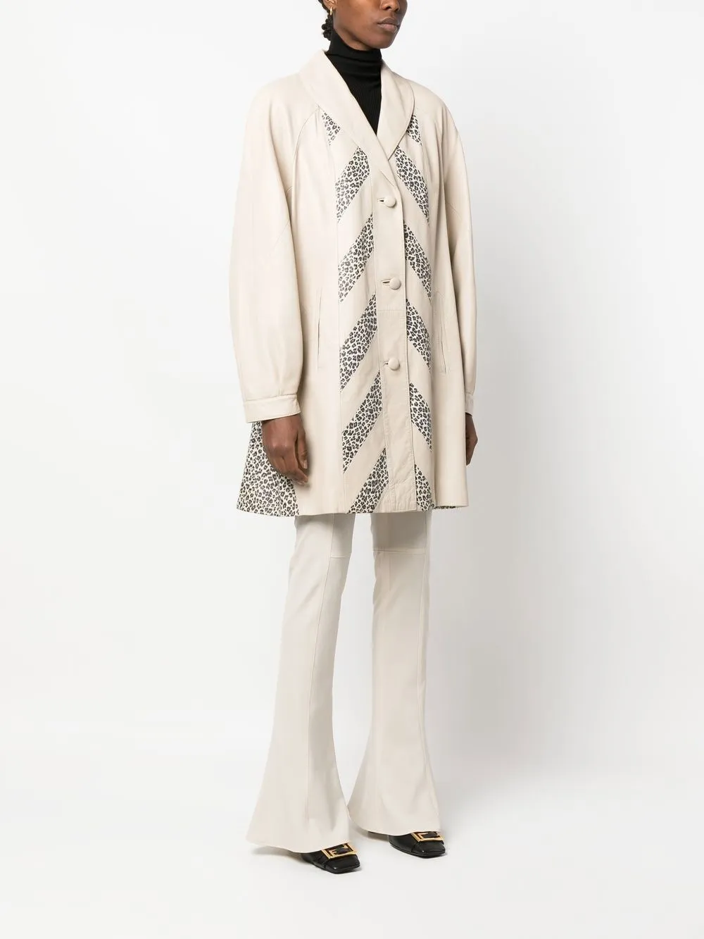 A.N.G.E.L.O. Vintage Cult 1980s leopard-print Leather Coat - Farfetch