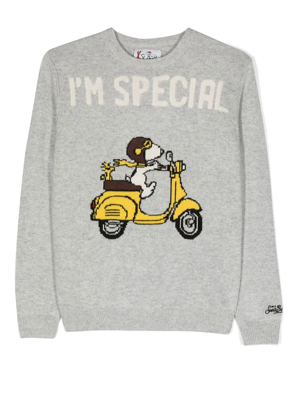 

MC2 Saint Barth Kids I'm Special knit jumper - Grey
