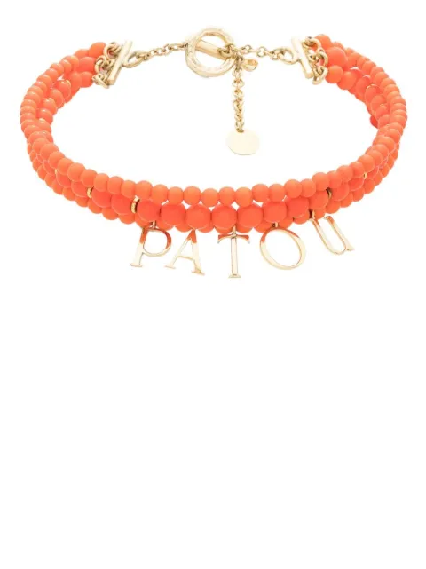 Patou Pop Peals logo-charm necklace