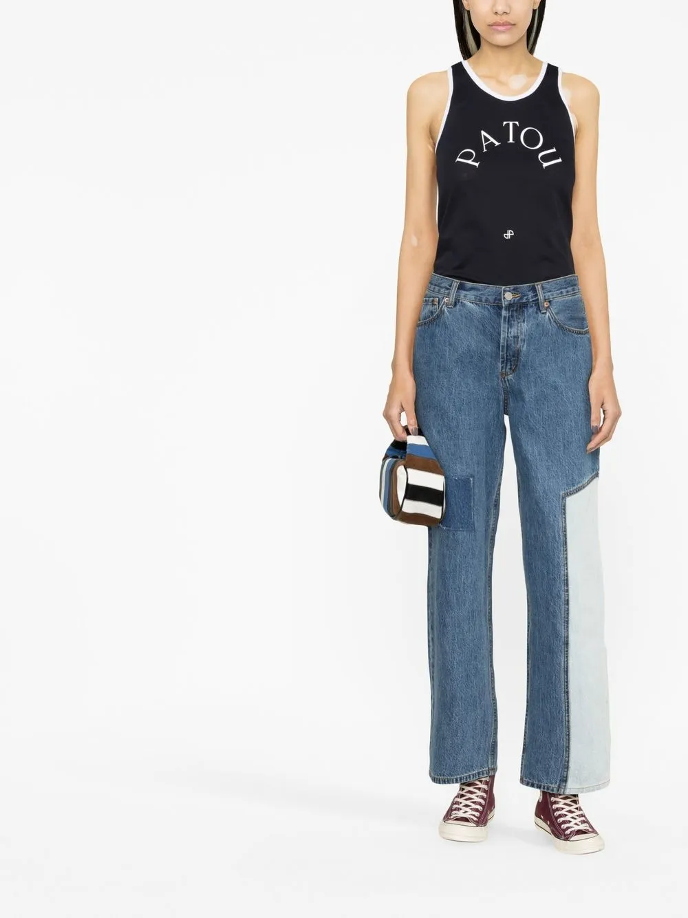 Patou Tanktop met logo - Blauw