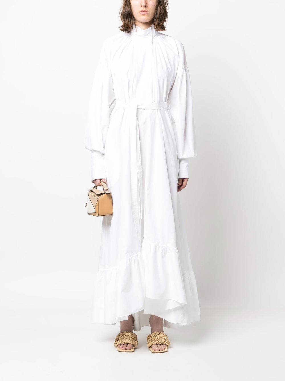 Shop Patou Painter Maxi Dress In White