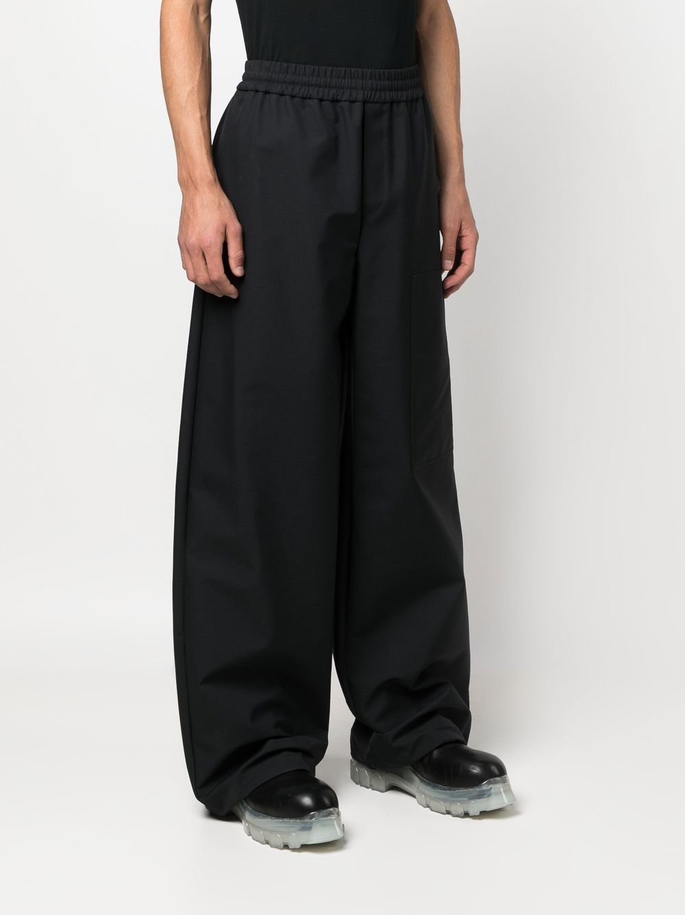 Off-White high-waisted wide-leg trousers Men