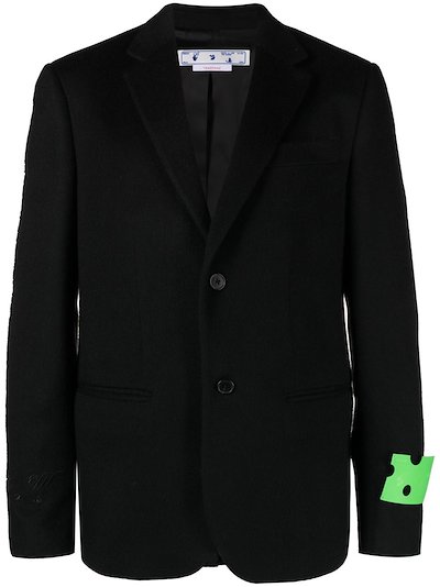 Off-White - Hands Off single-breasted blazer