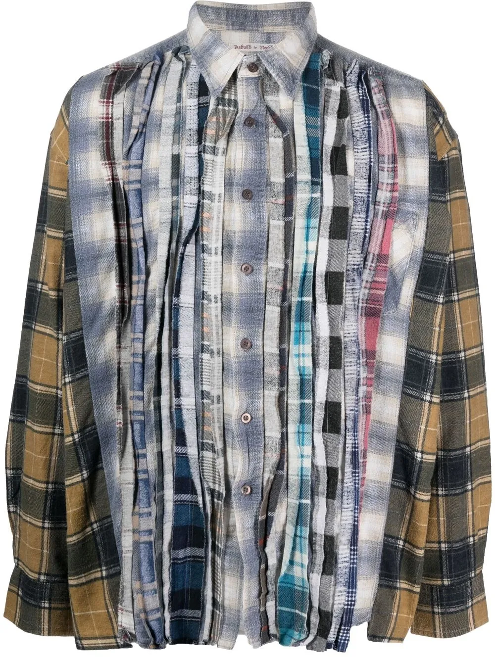 

Needles distressed patchwork shirt - Blue