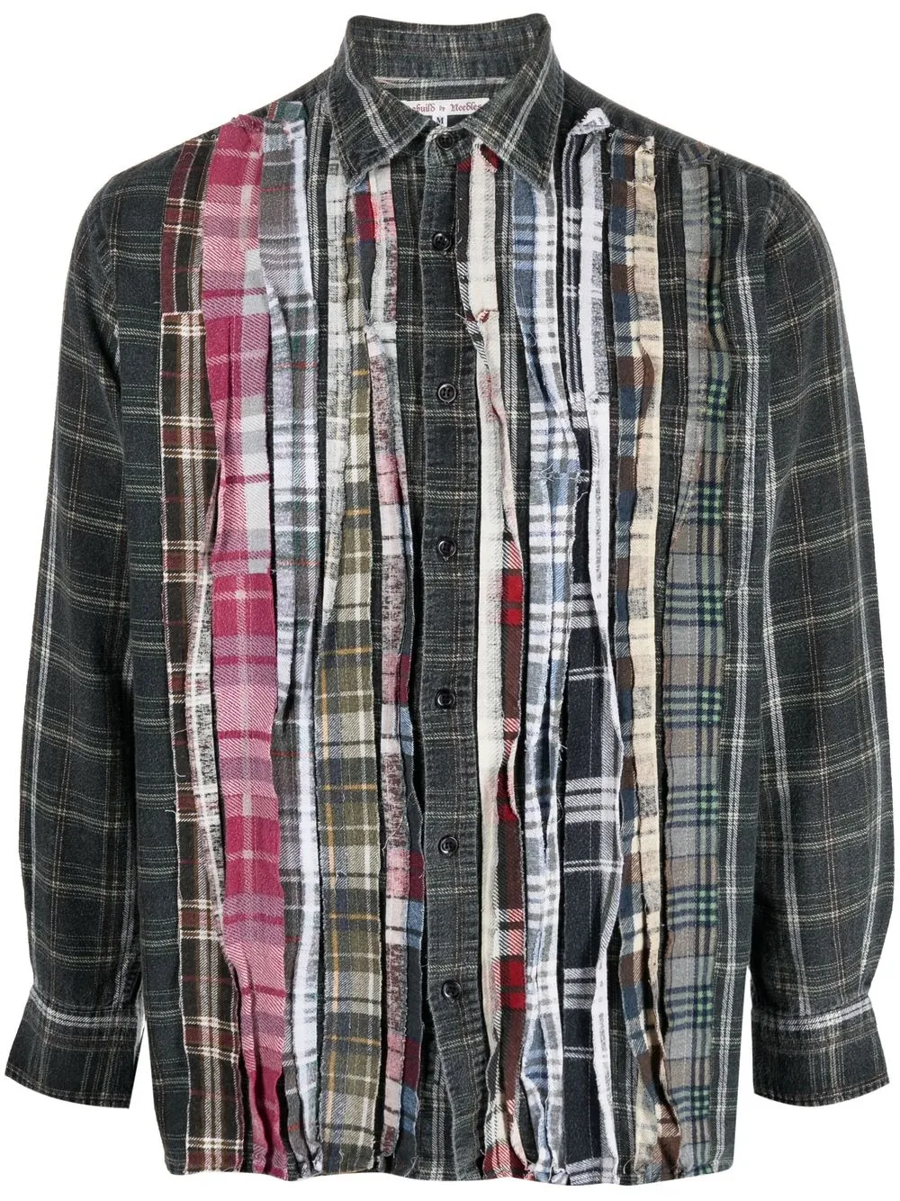

Needles distressed patchwork shirt - Green
