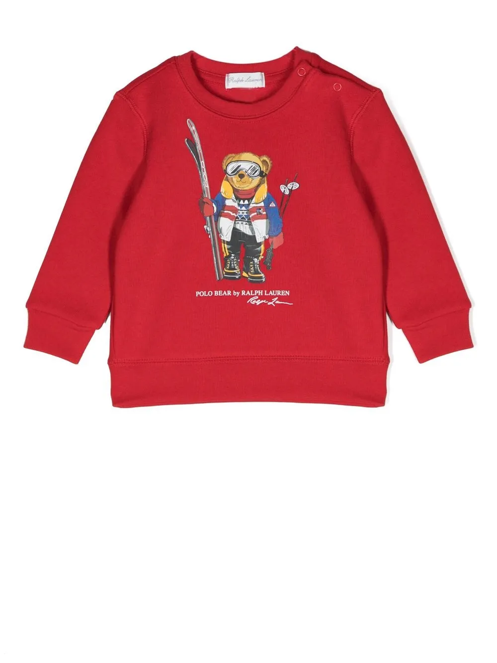 

Ralph Lauren Kids sudadera con motivo Polo Bear - Rojo