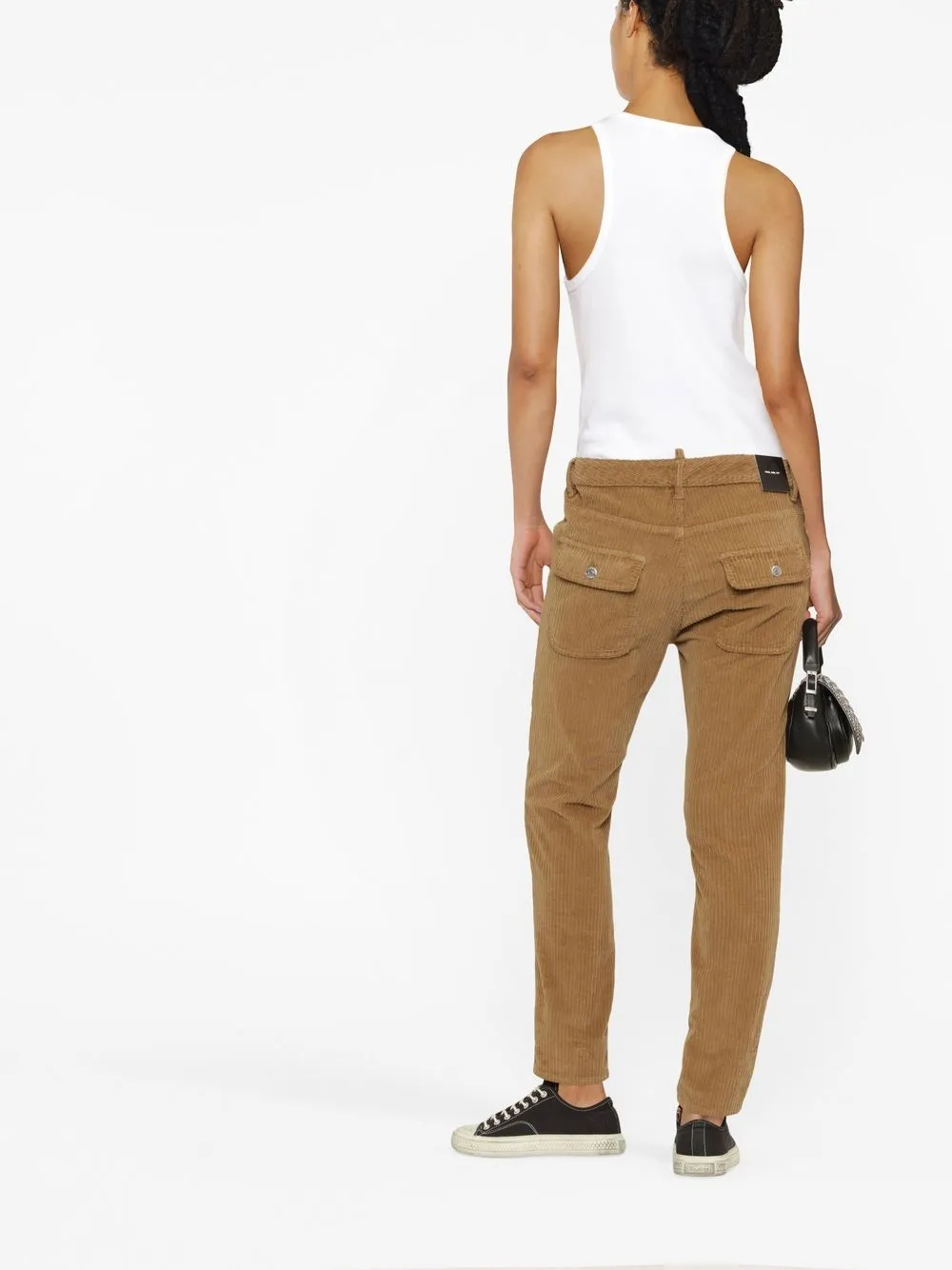 Affordable DSQUARED2 corduroy slim-fit trousers Women