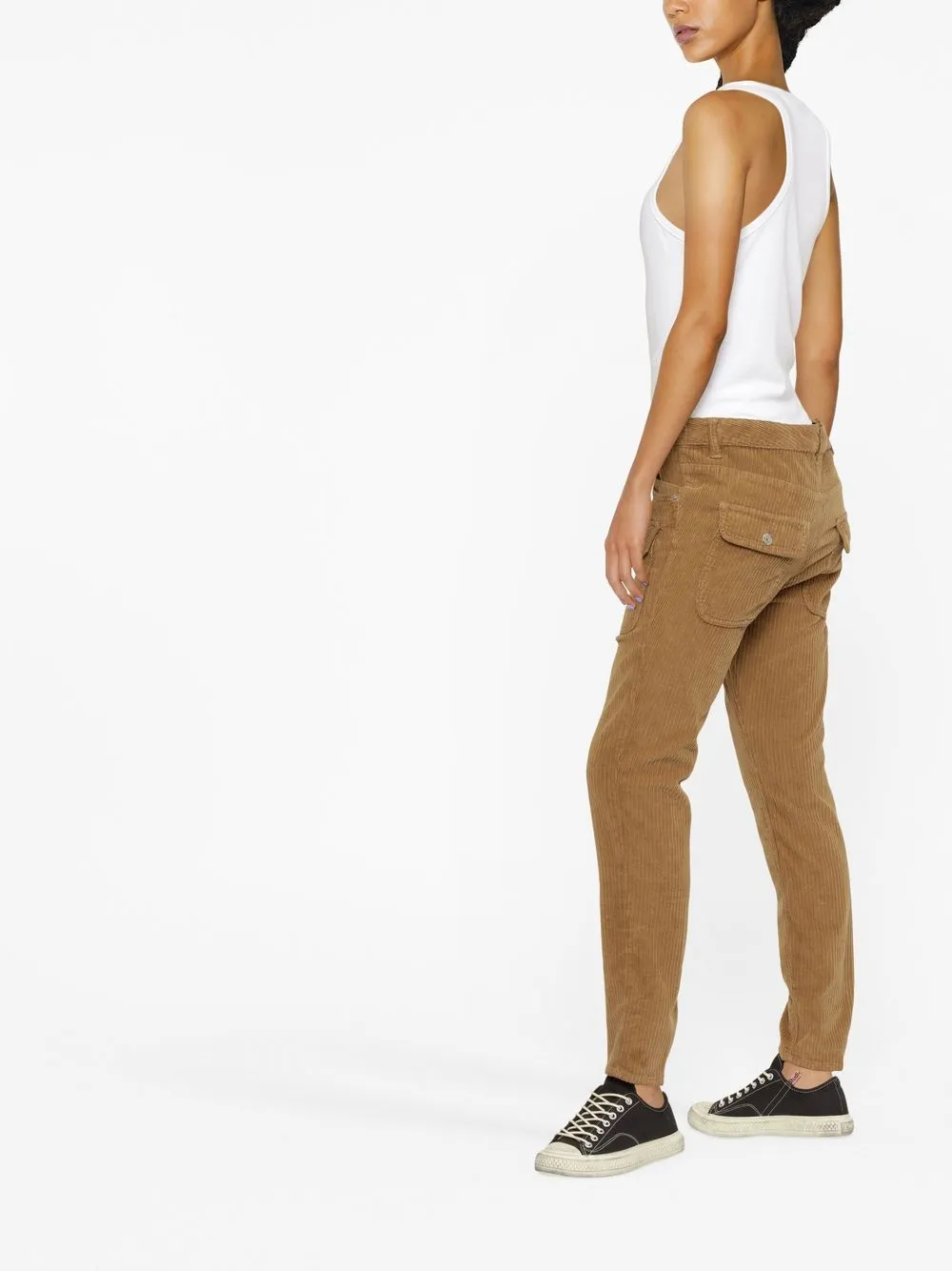 Affordable DSQUARED2 corduroy slim-fit trousers Women