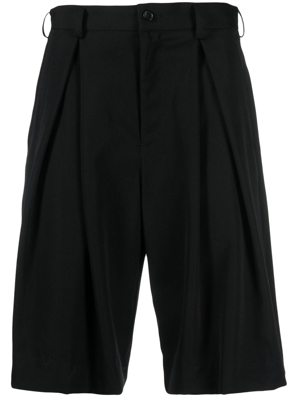 Black Comme Des Garçons pleat-detail Tailored Shorts - Farfetch