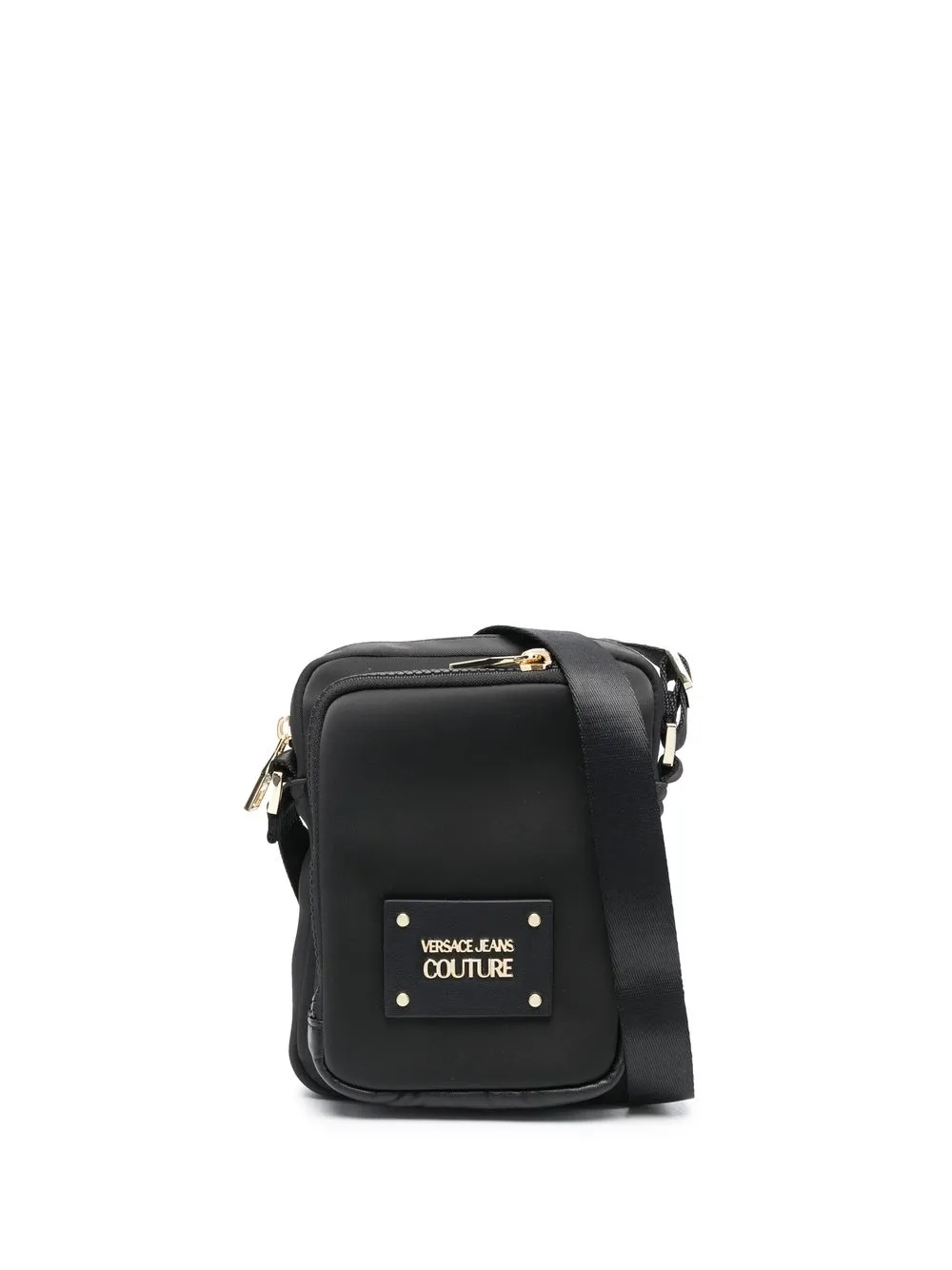 

Versace Jeans Couture logo-print pouch shoulder bag - Black
