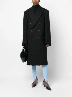 【関税込み】WARDROBE.NYC ブラック ダブルブレスト コート WARDROBE.NYC ダブルブレスト ケープ | ブラック | FARFETCH JP