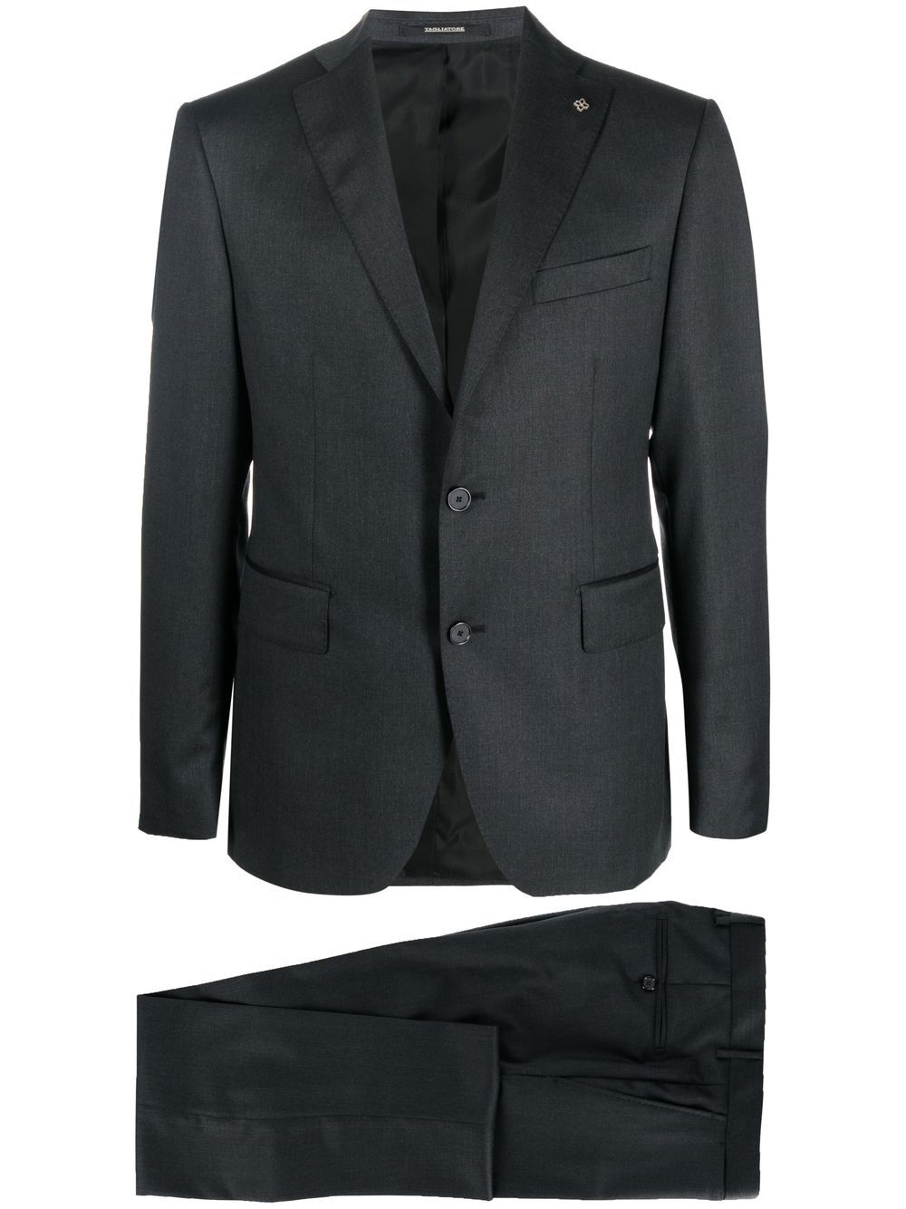 Tagliatore slim-cut single-breasted suit - Grey