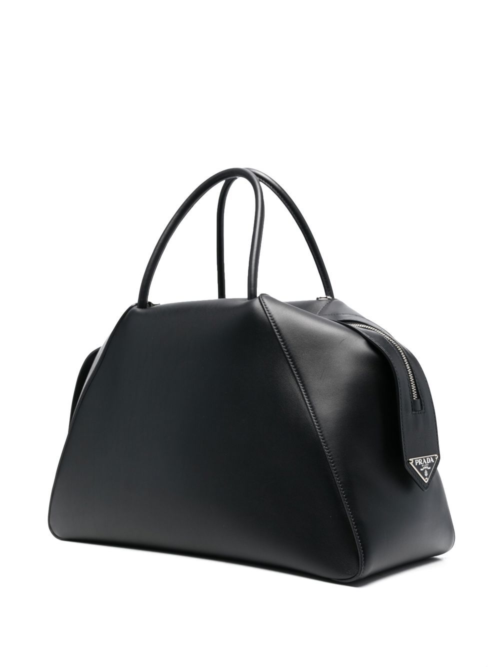 Coperni logo-plaque leather tote bag Women