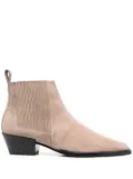 Aeyde Bea 40mm suede boots - Grey