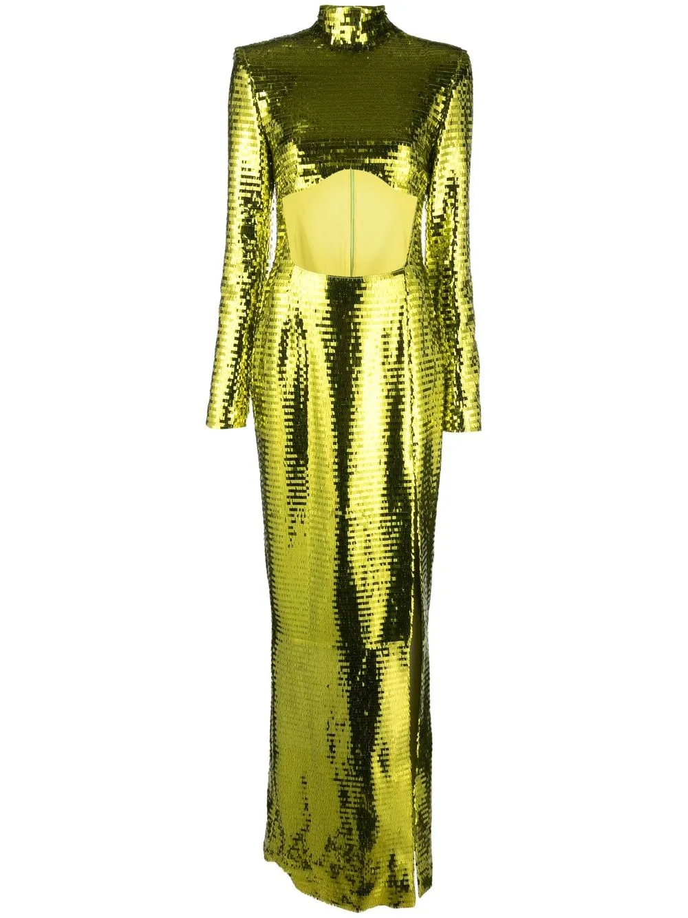 

Genny cut-out sequin maxi dress - Green