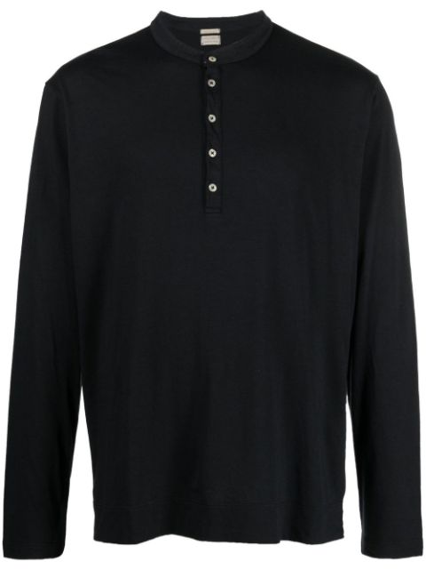 Massimo Alba long-sleeve button-placket T-shirt