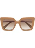 Max Mara Eyewear square-frame tinted sunglasses - Brown