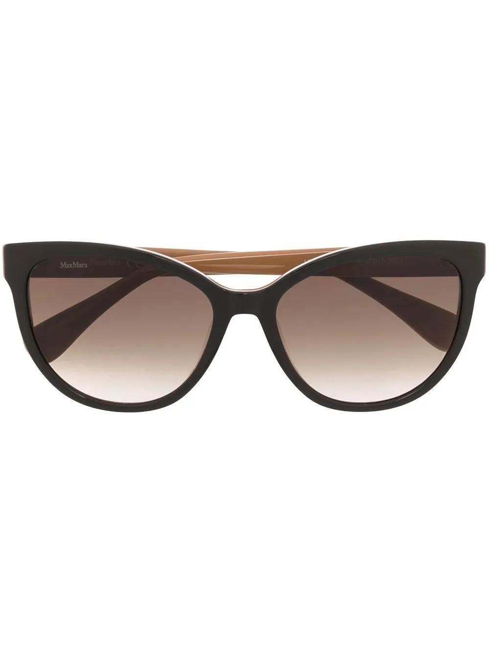 

Max Mara logo-detail cat-eye sunglasses - Brown