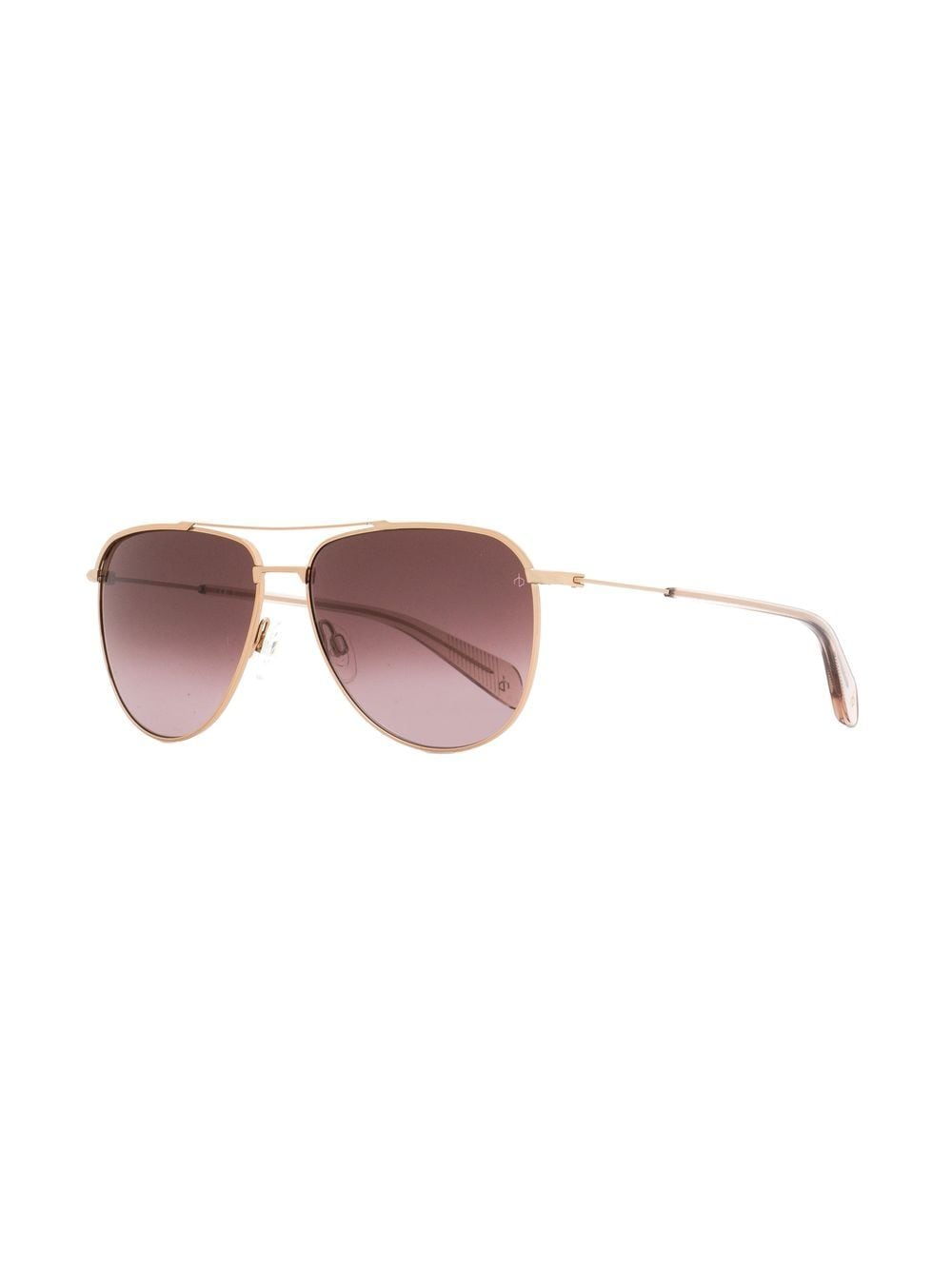 RAG & BONE EYEWEAR Zonnebril met piloten montuur - Roze