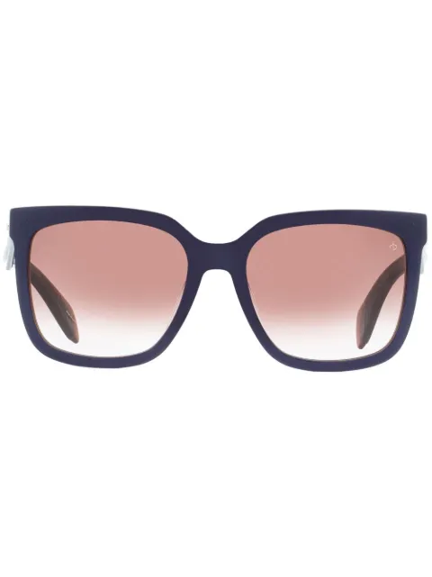 gradient-effect square-frame sunglasses