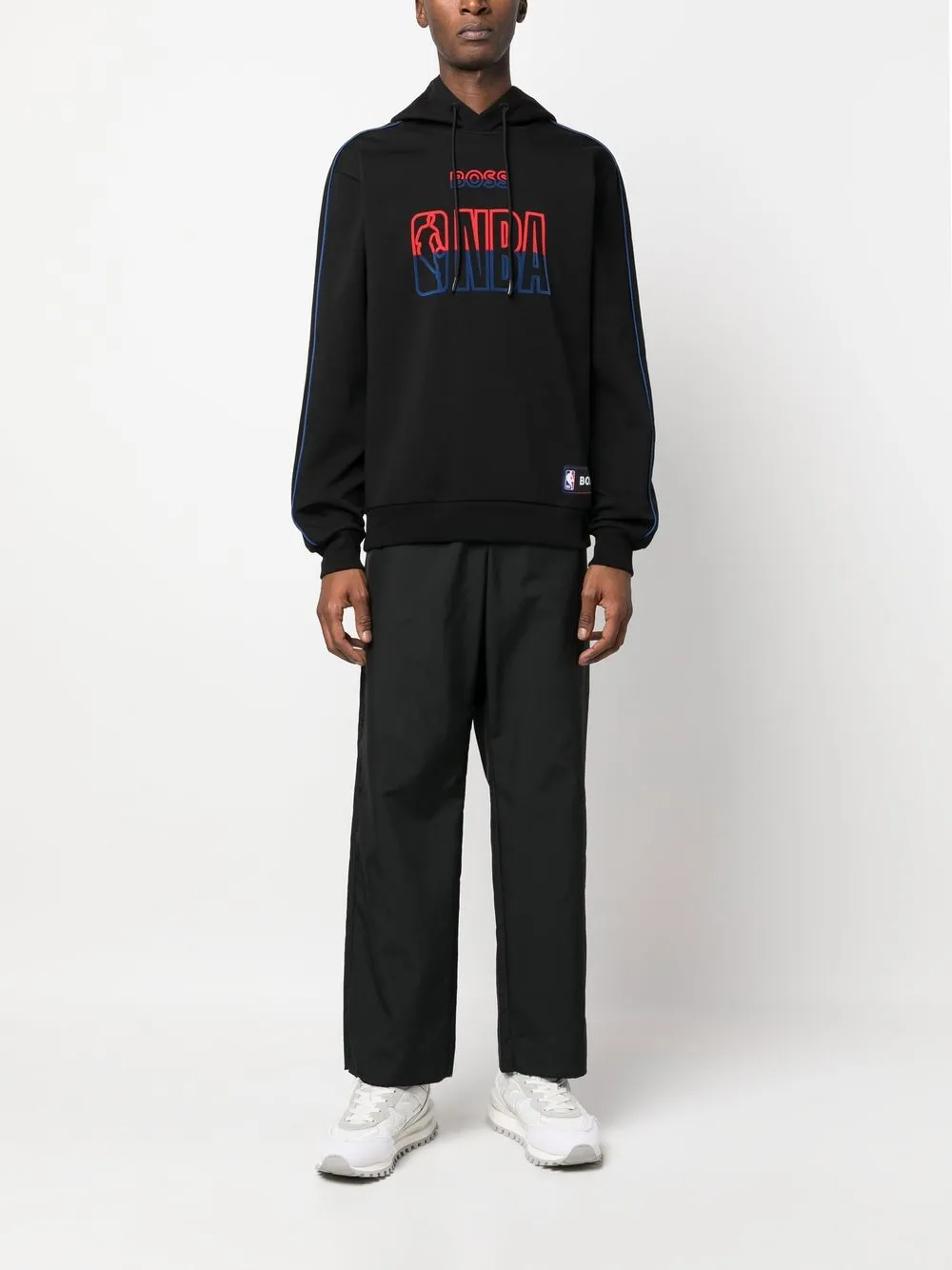 BOSS logo-print drawstring hoodie | Hoodies | Image 2