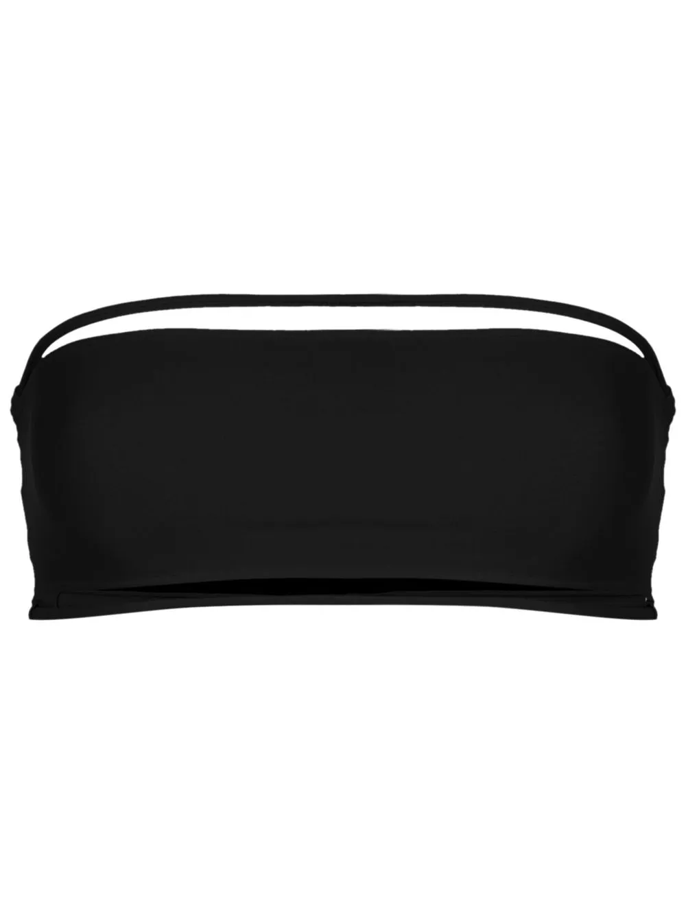 Gloria Coelho Bandeau Bikini Top In Black