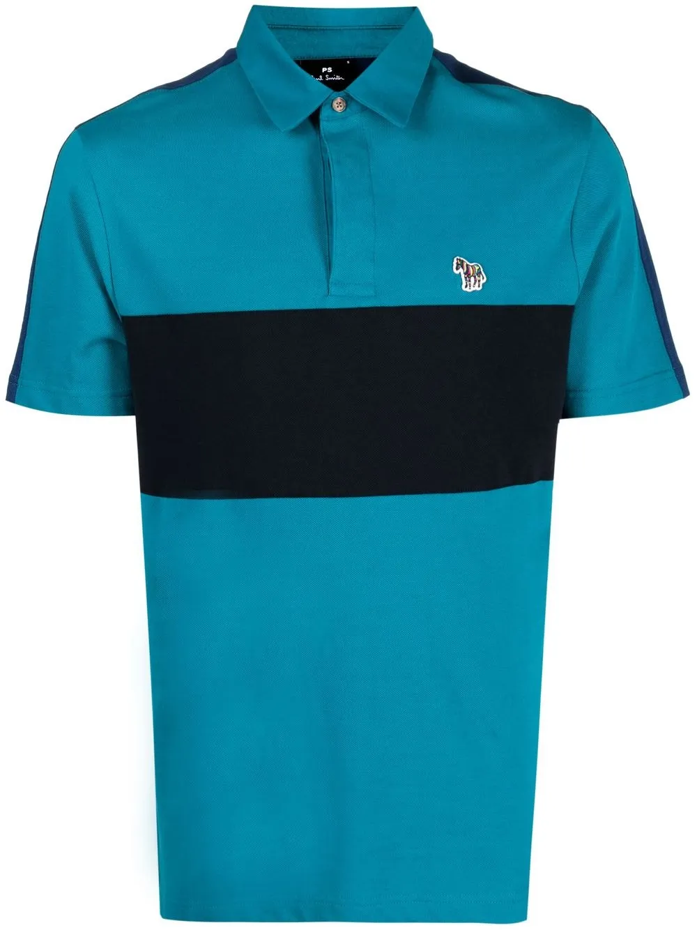 

PS Paul Smith stripe short-sleeve polo shirt - Blue