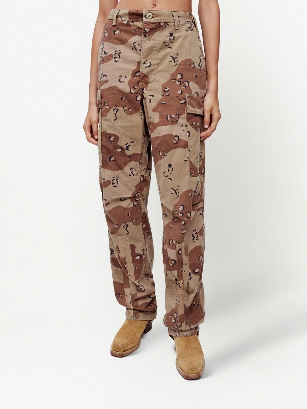 RE/DONE camouflage-print Upcycled Cargo Trousers - Farfetch