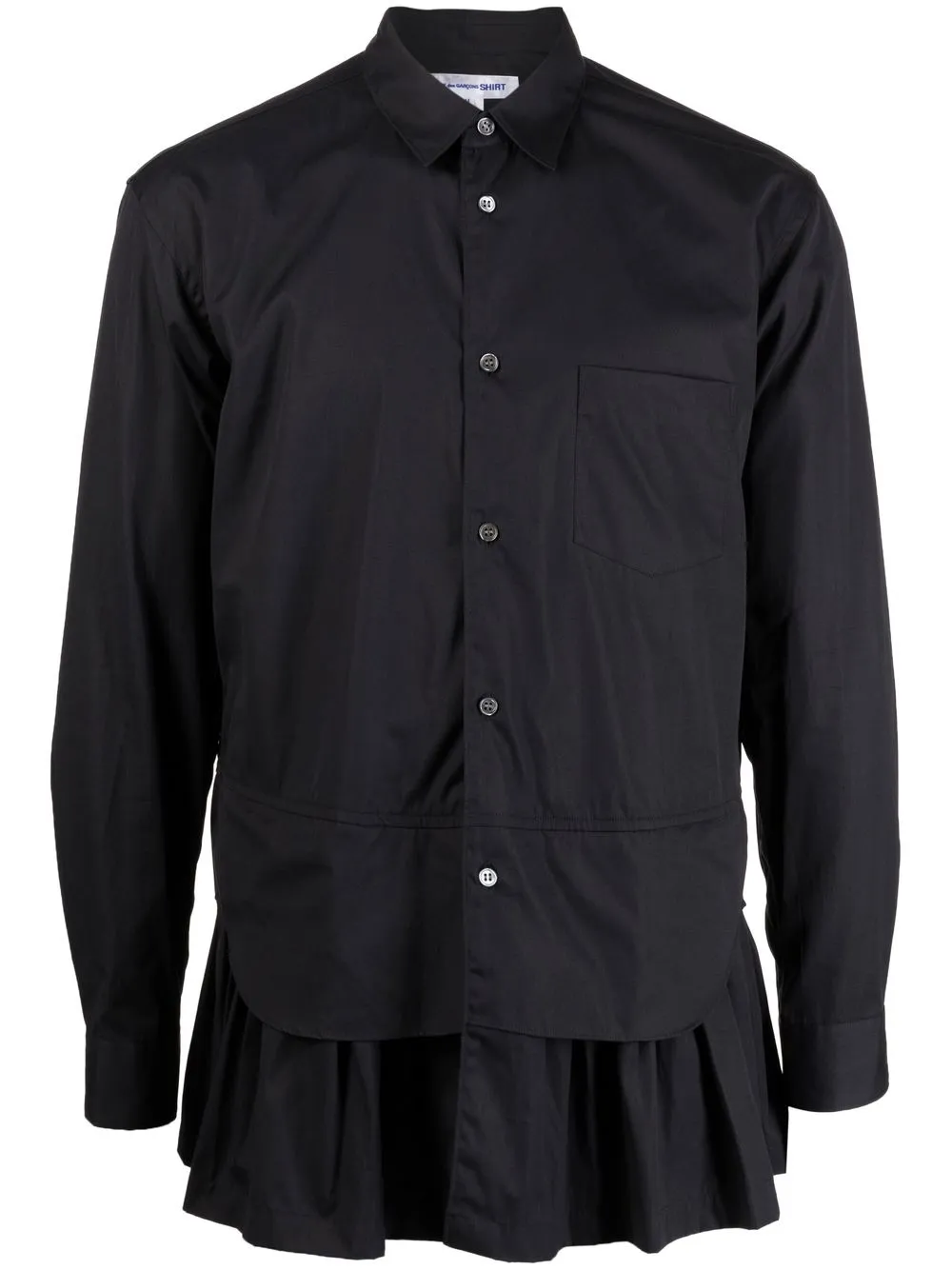 

Comme Des Garçons Shirt ruffle-detailing cotton shirt - Black