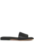 ANINE BING Ria embossed-monogram slides - Black