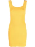 Patou textured knitted mini dress - Orange